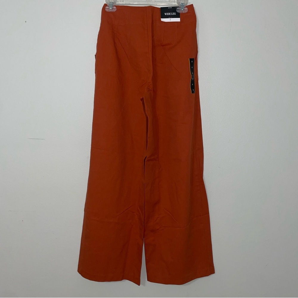 Future Collective Target Rust Orange Pants Wide Leg High Waist Fall Size 0 NEW - Picture 5 of 16